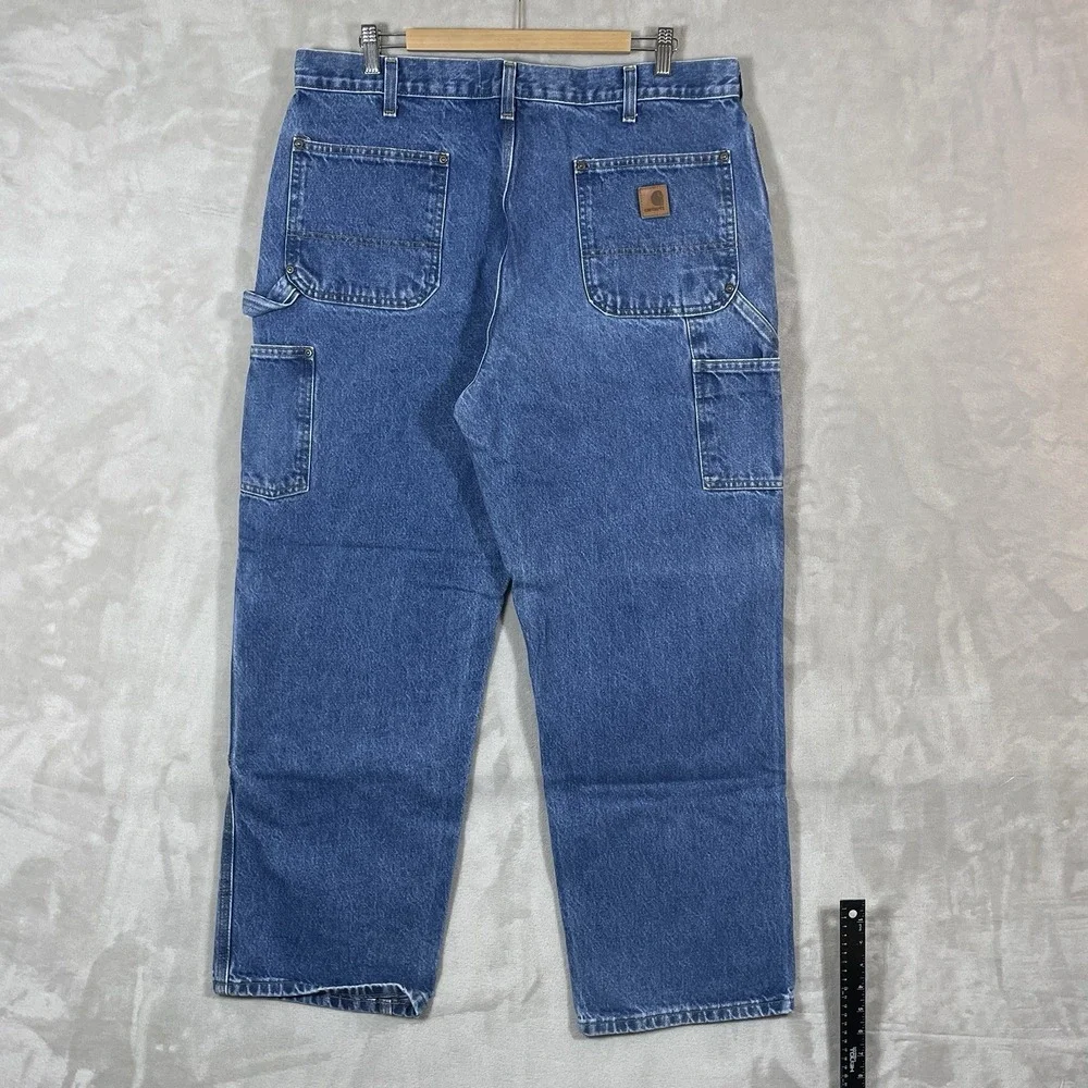 Vintage Carhartt Double Knee Pants Mens 38x30 B73 DST Dungaree Fit 2011 Jeans